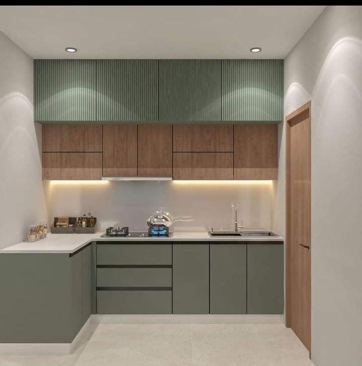Clean modular interior layout detail